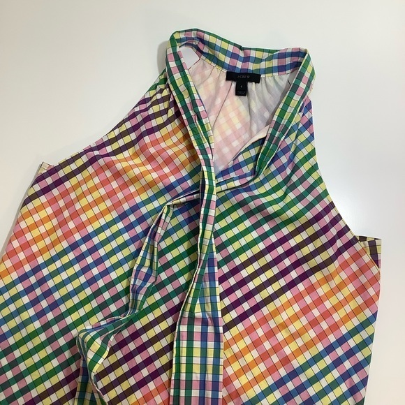 J crew halter sleeveless summer shift dress SZ 6 - Picture 10 of 16